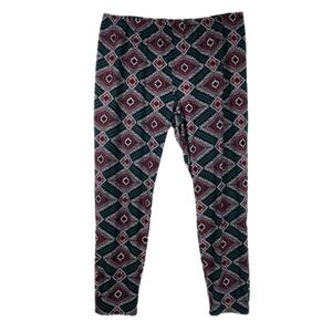 Just Be Soft Southwest Aztec Geometric Design Leggings